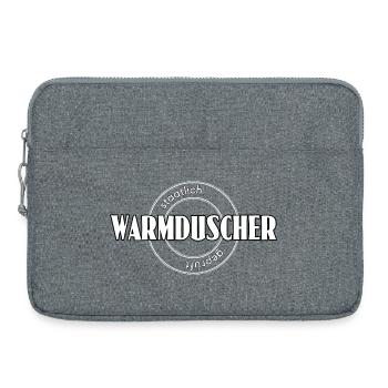 Warmduscher - Laptoptasche 15" - Grau meliert - Vorne