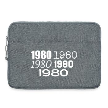 1980 - Sacoche pour ordinateur portable 15 pouces - gris chiné - Devant