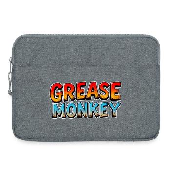 Texte du dessin animé GreaseMonkey - Sacoche pour ordinateur portable 15 pouces - gris chiné - Devant