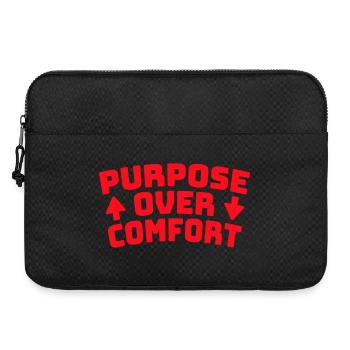 Purpose Over Comfort Motivation Mindset Growth - Laptop bag 15" - black - Front
