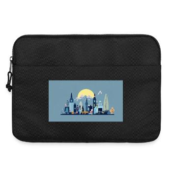 Illustration de la silhouette de Sun City - Sacoche pour ordinateur portable 15 pouces - noir - Devant