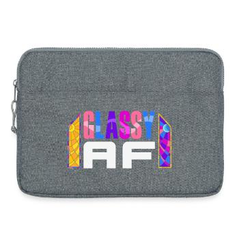 Art du vitrail Artiste du vitrail - Sacoche pour ordinateur portable 15 pouces - gris chiné - Devant