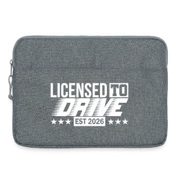 Führerschein 2026 Fahrprüfung Führerscheinprüfung - Laptoptasche 15" - Grau meliert - Vorne
