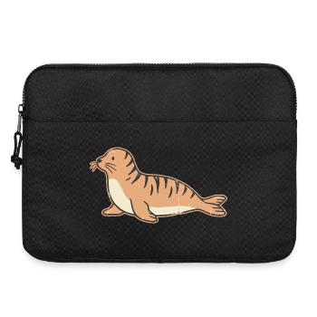 Coastal Seal Illustration - Laptop bag 15" - black - Front