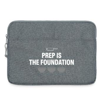Prep Cook Kitchen Prep Back Of House Line - Laptop bag 15" - heather grey - Front