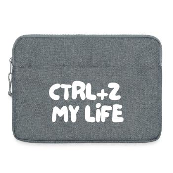 CTRL+Z MA VIE - Sacoche pour ordinateur portable 15 pouces - gris chiné - Devant