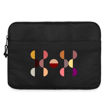 Design circulaire élégant et moderne DOT - Sacoche pour ordinateur portable 15 pouces - noir - Devant
