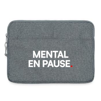 Mentale Pause - Laptoptasche 15" - Grau meliert - Vorne
