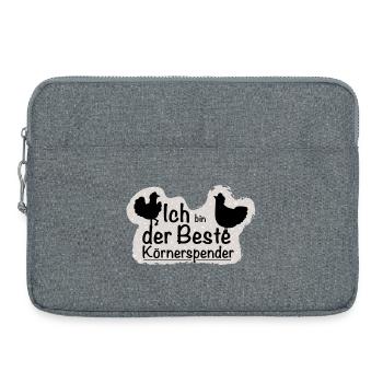 Körnerspender - Laptoptasche 15" - Grau meliert - Vorne