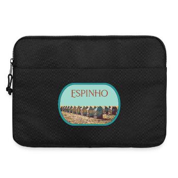 Plage d'Espinho au Portugal illustration originale - Sacoche pour ordinateur portable 15 pouces - noir - Devant