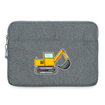 Pelle hydraulique de chantier Pilote de pelle - Sacoche pour ordinateur portable 15 pouces - gris chiné - Devant