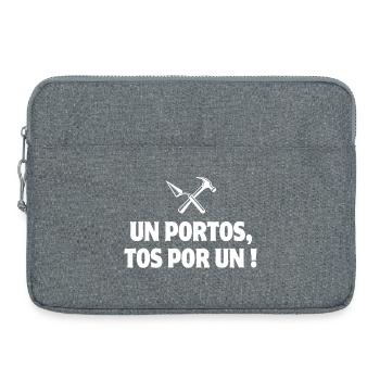 Portugal, Portugal humour, je suis Portugais - Sacoche pour ordinateur portable 15 pouces - gris chiné - Devant