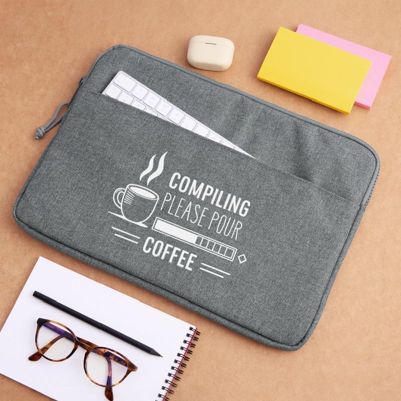 Programmers generate code from coffee Laptop bag 15"