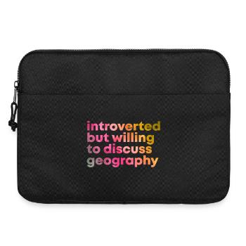 Geography - Laptop bag 15" - black - Front