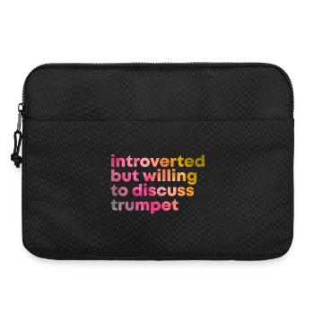 trompette - Sacoche pour ordinateur portable 15 pouces - noir - Devant