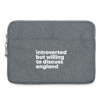 Angleterre - Sacoche pour ordinateur portable 15 pouces - gris chiné - Devant