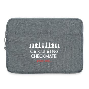 Chess - Calculating Checkmate, please wait... - Laptop bag 15" - heather grey - Front