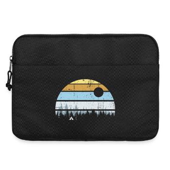 Scène de coucher de soleil dans la forêt sereine - Sacoche pour ordinateur portable 15 pouces - noir - Devant