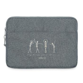 Dry Bones Come Alive – Ezekiel 37:5 - Laptop bag 15" - heather grey - Front