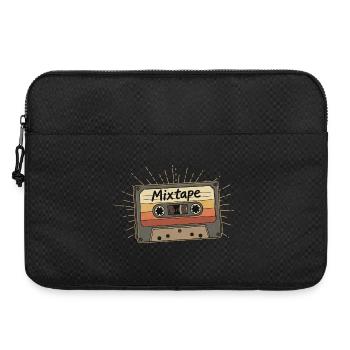 Retro Mixtape Kassette - Laptoptasche 15" - Schwarz - Vorne