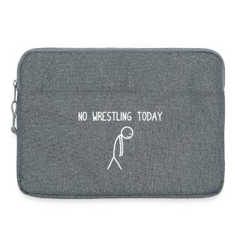 Pas de lutte aujourd’hui lustiges Lutteur - Sacoche pour ordinateur portable 15 pouces - gris chiné - Devant
