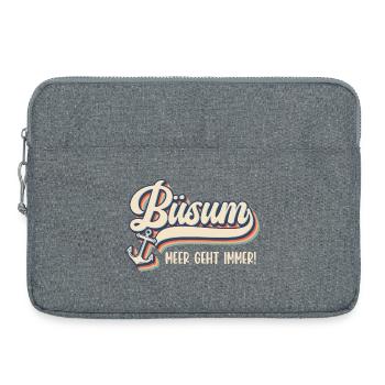 Vacances à la mer du Nord LA MER DEVIENT TOUJOURS DRÔLE - Sacoche pour ordinateur portable 15 pouces - gris chiné - Devant