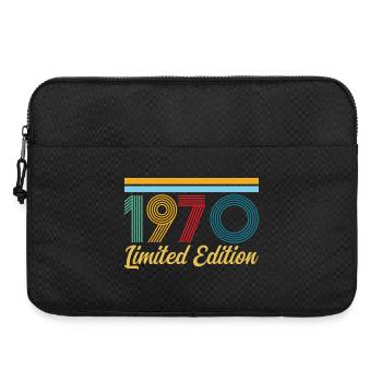 1970's Birthday Born In 1970 Vintage Retro Gift - Laptop bag 15" - black - Front