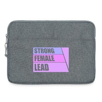 Strong Female Lead Feminism Empowerment Women - Laptop bag 15" - heather grey - Front