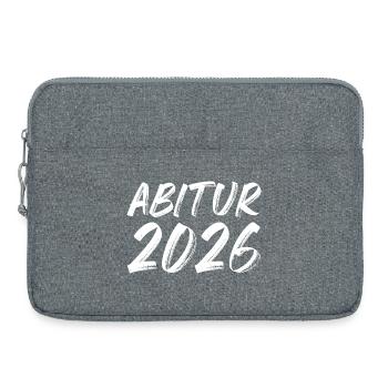 Abitur 2026 - Laptoptasche 15" - Grau meliert - Vorne