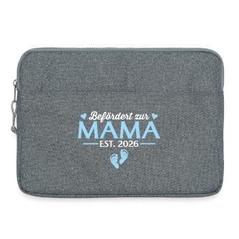 Promue maman lors de la baby shower 2026 - Sacoche pour ordinateur portable 15 pouces - gris chiné - Devant