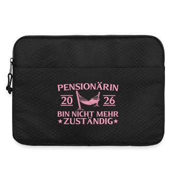 Pensionärin 2026 Ruhestand Abschied Beamtin - Laptoptasche 15" - Schwarz - Vorne