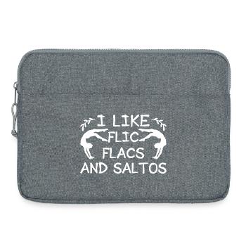 Circus Graphic I Like Flic Flacs Circus Performer - Laptop bag 15" - heather grey - Front