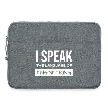 I Speak Engineering Glyphs - Laptop bag 15" - heather grey - Front
