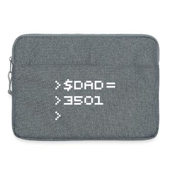 DAD 8-Bit Code Nerd Pixel Terminal Retro - Laptop bag 15" - heather grey - Front