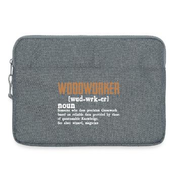Holzarbeiter Definition Geschenk Handwerker - Laptoptasche 15" - Grau meliert - Vorne