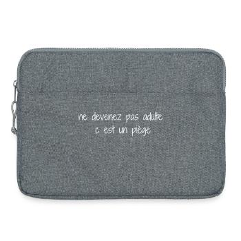 Piège de l’Âge Adulte - Sacoche pour ordinateur portable 15 pouces - gris chiné - Devant