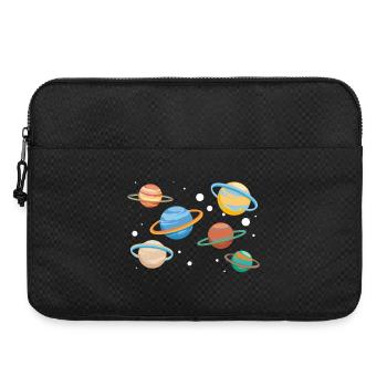 Saturn Planeten - Laptoptasche 15" - Schwarz - Vorne