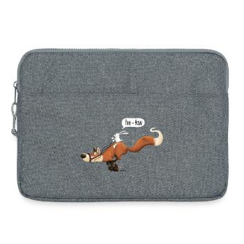 Süßer Fuchs - Füchse - Hase - Hasi - Geschenk - Laptoptasche 15" - Grau meliert - Vorne