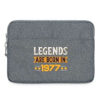 1977er Retro Gewinner Design - Laptoptasche 15" - Grau meliert - Vorne