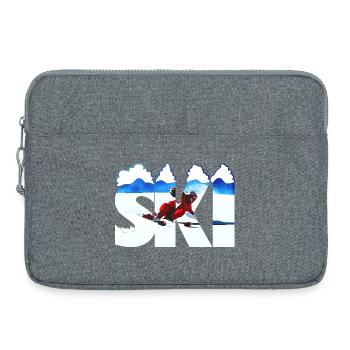 SKI - Sacoche pour ordinateur portable 15 pouces - gris chiné - Devant