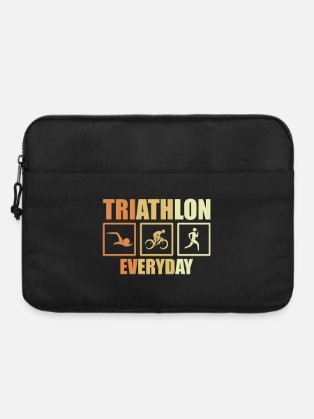 Fahrrad Triathlon Routine - Laptoptasche 15" - Schwarz