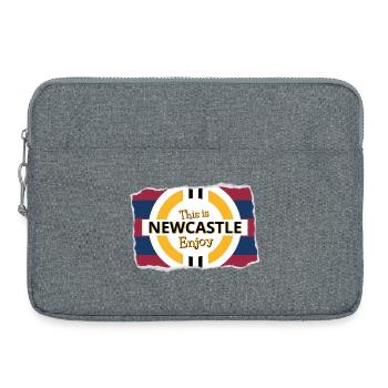 Blue Red Tower out - Laptop bag 15" - heather grey - Front