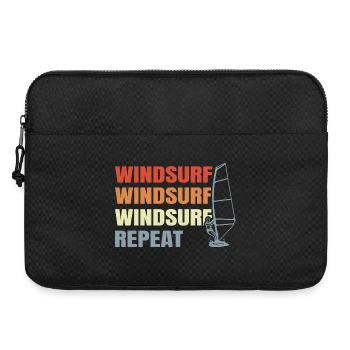Windsurfen Vintage Look - Laptoptasche 15" - Schwarz - Vorne