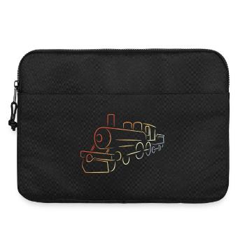 Dessin de locomotive à vapeur - Sacoche pour ordinateur portable 15 pouces - noir - Devant