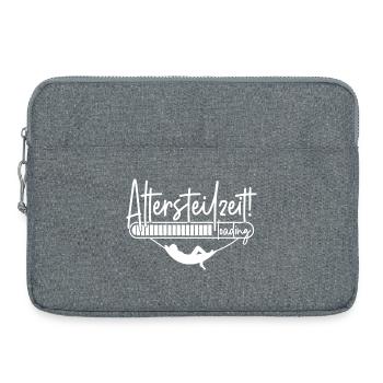 Altersteilzeit loading Ladebalken Hängematte ATZ - Laptoptasche 15" - Grau meliert - Vorne