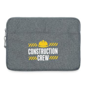 Sicherheitsdesign für Bautrupps - Laptoptasche 15" - Grau meliert - Vorne