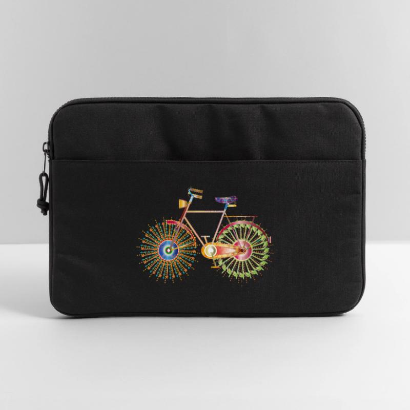 Colourfully decorated bicycle – creative & extraordinary Laptop bag 15"