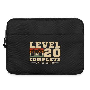 20th Anniversary Gamer 20 Jahre Level 20 Komplett - Laptoptasche 15" - Schwarz - Vorne