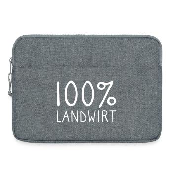 100% farmer - Laptop bag 15" - heather grey - Front