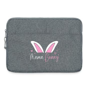 Expectant Mom Easter Gender Reveal - Laptop bag 15" - heather grey - Front